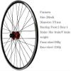 ZECHAO Mountain Bike Wheelset 26/27.5/29Inch,Disc Brake Double Wall Bike V-Brake Rim 32 Hole Sealed Bearings for 7/8/9/10/11 Speed Wheelset (Color : Red hub, Size : 26inch) view 4