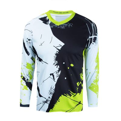 Child Element Racewear powersports Jerseys Cycling MTB Bicycle Mountain Bike Jersey Shirt for Youth Green