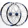 ZECHAO 26/27.5/29In Bike Wheelset,Double Wall Mountain Rim Disc Brake Ultralight Carbon Fiber Quick Release 32H 7-11 Speed Wheelset (Color : Blue, Size : 29inch) view 1