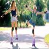 Hurber Women Roller Skates High-Top Double-Row PU Leather Outdooer Roller Skates for Girls (Purple Flashing Wheel,38 - US:8) view 3