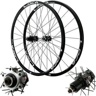ZECHAO Mountain Bike Wheels 26 Inch/27.5inch, Double Wall Cycling Mountain Rim Disc Brake 24 Hole Quick Release for 8-12 Speed Wheelset (Color : Silver, Size : 29inch)