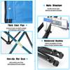 HaSteeL Foldable Camping Chair Set of 2, Folding Camp Chairs & Carrying Bags for Adults, Portable for Lawn, Outdoors, Fishing, Hiking, Travel, Picnic, Beach, Oversized & Supports 275lbs (Blue) view 3