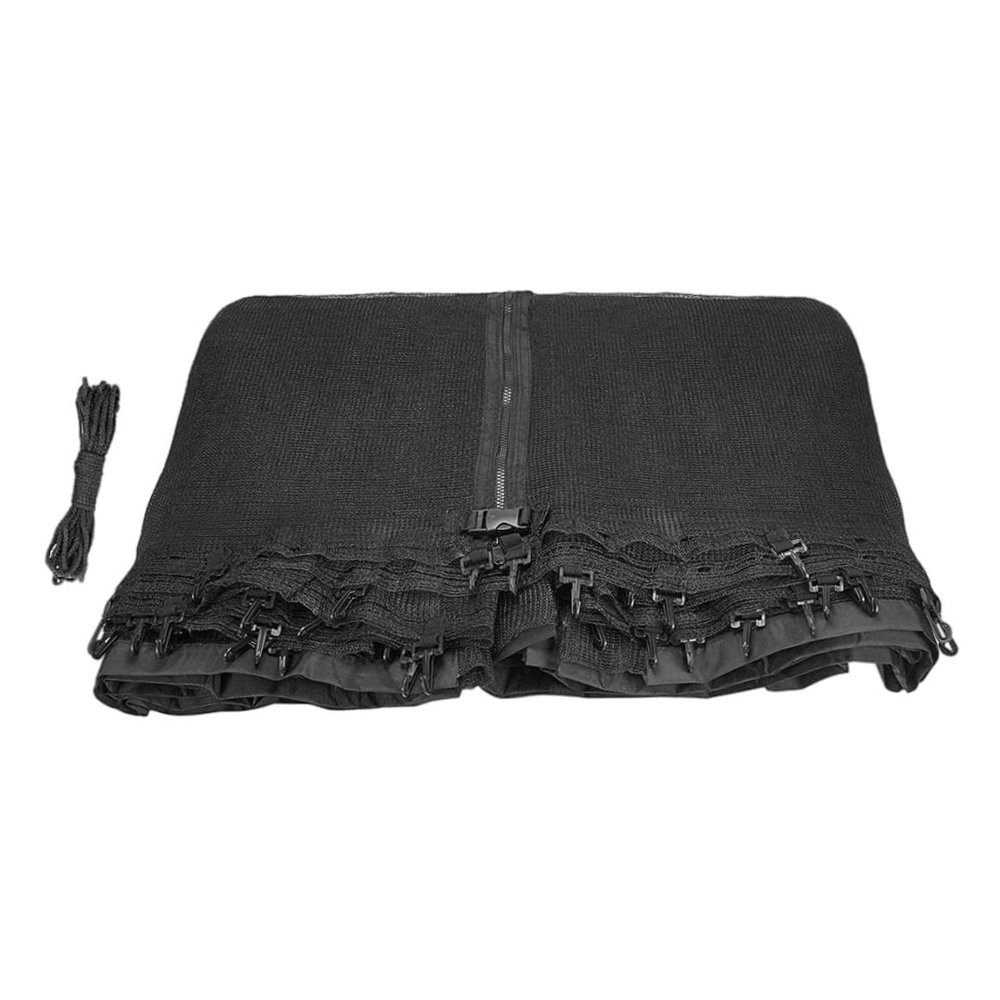Wedhapy Trampoline Accessories Trampoline Safety Net Trampoline Netting Replacement Bounce Replacement Safety Nets with Round Frames for 6 Straight Poles 5FT Black