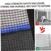 Wedhapy Trampoline Accessories Trampoline Safety Net Trampoline Netting Replacement Bounce Replacement Safety Nets with Round Frames for 6 Straight Poles 5FT Black view 2