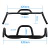 WEERAS Bicycle Aluminum Flat Tube Gravel Handlebar 31.8 Diameter, 420mm-520mm, 25 camber angle, for Touring Bikes view 2
