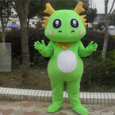Professional Cute Green Dinosaur Fancy Dress Fursuit Birthday Party Mascot Costume Fursuit Furry Costume Birthday Party Fancy Dress Halloween Cosplay Birthday Party Cosplay Gift