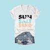 Sun Salt Sand Tank Top Dress Sun Salt Sand T Shirt Womens Funny Graphic Tee Coconut Tree Summer Tops Casual Loose Beach Tank Vintage Tops Tee V-Neck T Shirts Fun Gift Plus Size 5XL view 2