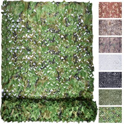FLYEGO Camo Netting Camouflage Netting, Bulk Roll Mesh Nets Camo Tarp for Hunting Blind Sunshade Car Cover Military Party Decorations Camping Shooting(4.9ft*26.2ft/1.5m*8m, Woodland)