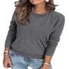 Arach&Cloz Womens Spring Tops 2024 Fashion Long Sleeve Shirt Crew Neck Lightweight Knit Pullover Sweater Blouse Clothes Grey view 1