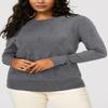 Arach&Cloz Womens Spring Tops 2024 Fashion Long Sleeve Shirt Crew Neck Lightweight Knit Pullover Sweater Blouse Clothes Grey view 4