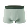 JEsilunmaMY Mens Moisture-Wicking Stripe Boxer Trunks Stretch Cotton Boxer Briefs with Pouch Comfortable Breathable Underwear (Green-1PC,4X-Large) view 1