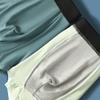 JEsilunmaMY Mens Moisture-Wicking Stretch Boxer Trunks Plus Size Performance Cotton Boxer Brief Athletic Sports Underwear (Green-1PC,6X-Large) view 3
