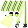 Toddmomy 1set Reflective Safety Belt Set Armband and Ankle Bands for Night Running Cycling and Outdoor Activities High Visibility Reflective Gear for Enhanced Safety view 1