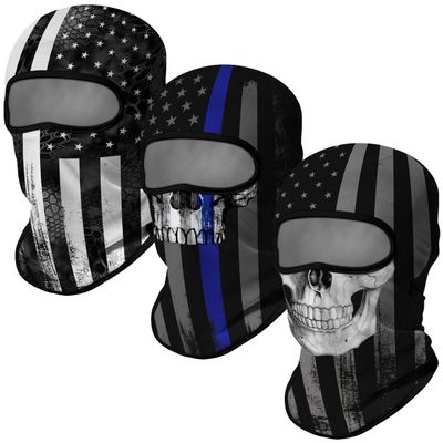 Red Plume 3PCS Balaclava Full Face Mask Ski Mask UV Protection Cover Motorcycle Full Face Mask for Men Women Outdoor Sports