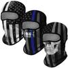Red Plume 3PCS Balaclava Full Face Mask Ski Mask UV Protection Cover Motorcycle Full Face Mask for Men Women Outdoor Sports view 1