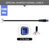 ZLiT E-Bike Extension Cable,4Pin 5 Pin 6Pin Waterproof Female Male Cable Extension Conversion Cable Line Connector for Electric Bike Extension Cable Accessories (4Pin Male) view 2