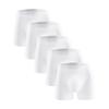 JEsilunmaMY Mens Ice Silk Thin Boxer Trunks Lightweight Breathable Mid Waist Boxer Briefs Soft Comfortable Stretch Underwear (White-5PC,3X-Large)