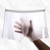 JEsilunmaMY Mens Ice Silk Thin Boxer Trunks Lightweight Breathable Mid Waist Boxer Briefs Soft Comfortable Stretch Underwear (White-5PC,3X-Large) view 4