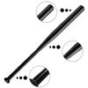 Baseball Bat Lightweight Steel Non-Slip Grip 21inch Rounders Practice Training Bat Black Sports & Outdoors view 4