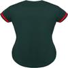 DIGITMON Women's Baseball Softball Jersey Button Down Premium Hip Hop T Shirts Uniform FGREENRED, 2X-Large view 3