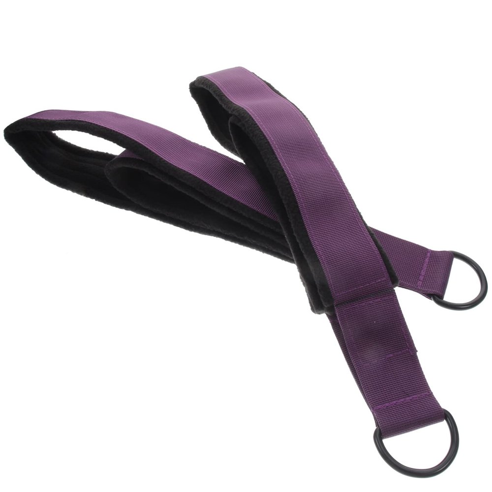 Toddmomy 2pcs Double Yoga Straps for Stretching and Flexibility Training High Elastic Material Lightweight Resistance Band for Home Fitness and
