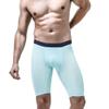 JEsilunmaMY Mens Anti-Chafing Long Boxer Briefs Summer Ice Silk Athletic Compression Underwear Quick-Drying Sport Boxer Brief (Green-5PC,Large) view 2