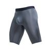JEsilunmaMY Mens Anti-Chafing Long Boxer Briefs Summer Ice Silk Athletic Compression Underwear Quick-Drying Sport Boxer Brief (Grey-1PC,XX-Large) view 1