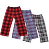 Ekouaer Boys 3 Pack Pajama Pants Soft Elastic Waist Kids Pajama Bottoms Plaid Lounge Pants with 2 Pockets view 1