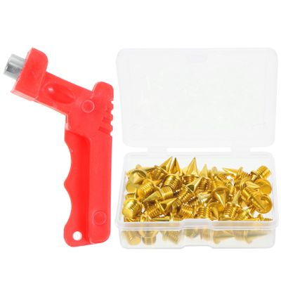 BESPORTBLE 1set Steel Track Spikes Wrench Running Spikes for Track Shoes Shaped Design for Enhanced Grip Outdoor Sports Activities