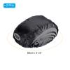 PATIKIL Bike Helmet Cover, 2 Pack Motorcycle Helmet Rain Covers Waterproof Bicycle Helmets Covers with Reflective Strip for Road Cycling, Black view 2