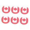WHAMVOX National Flag Designed Tennis Racket Vibration Dampeners Silicone Shock Absorbers for Racquet Sports Accessories 6-Pack 0.98X0.98X0.23In view 1