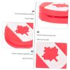 WHAMVOX National Flag Designed Tennis Racket Vibration Dampeners Silicone Shock Absorbers for Racquet Sports Accessories 6-Pack 0.98X0.98X0.23In view 3