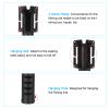 PATIKIL Waist Belt Rod Holder, Portable Waist Fishing Rod Holder Nylon Pole Inserter for Outdoor Lure Fishing, Black view 4