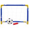 Kisangel Mini Soccer Goal Set for Kids 8-12 Indoor Outdoor Foldable Football Goal Door Lightweight Plastic Soccer Net for Backyard Training and Family Sports 12.5X17.6X9.9 Inches view 1