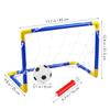 Kisangel Mini Soccer Goal Set for Kids 8-12 Indoor Outdoor Foldable Football Goal Door Lightweight Plastic Soccer Net for Backyard Training and Family Sports 12.5X17.6X9.9 Inches view 2