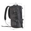Cylindrical Fishing Tackle Backpack, Water Resistance Fishing Backpack with Rod Holder, Large Fishing Bag for Fishing Gear, Multifunctional Large Fishing Carryall Bag Reel Lure Storage Bag(Black) view 2