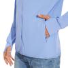 Men's Quick Dry Light Running Jacket Zip Up Sun Protection Hoodie Long Sleeve UV Fishing Shirts Zip Pockets Blue L view 4