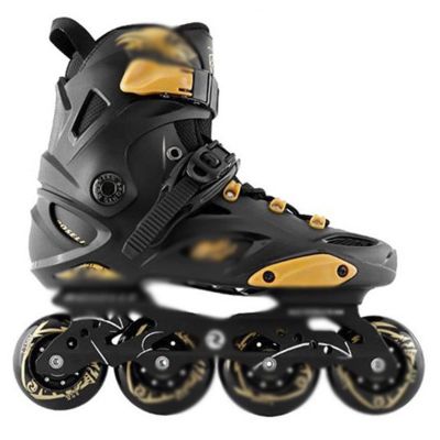 AIRFUL Adult Inline Skates for Men Women Roller Speed Racing Skates, Professional Roller Skates, Outdoor Inline Skates for for Girls and Boys (Color : Black, Size : 11.5 Women/10 Men)
