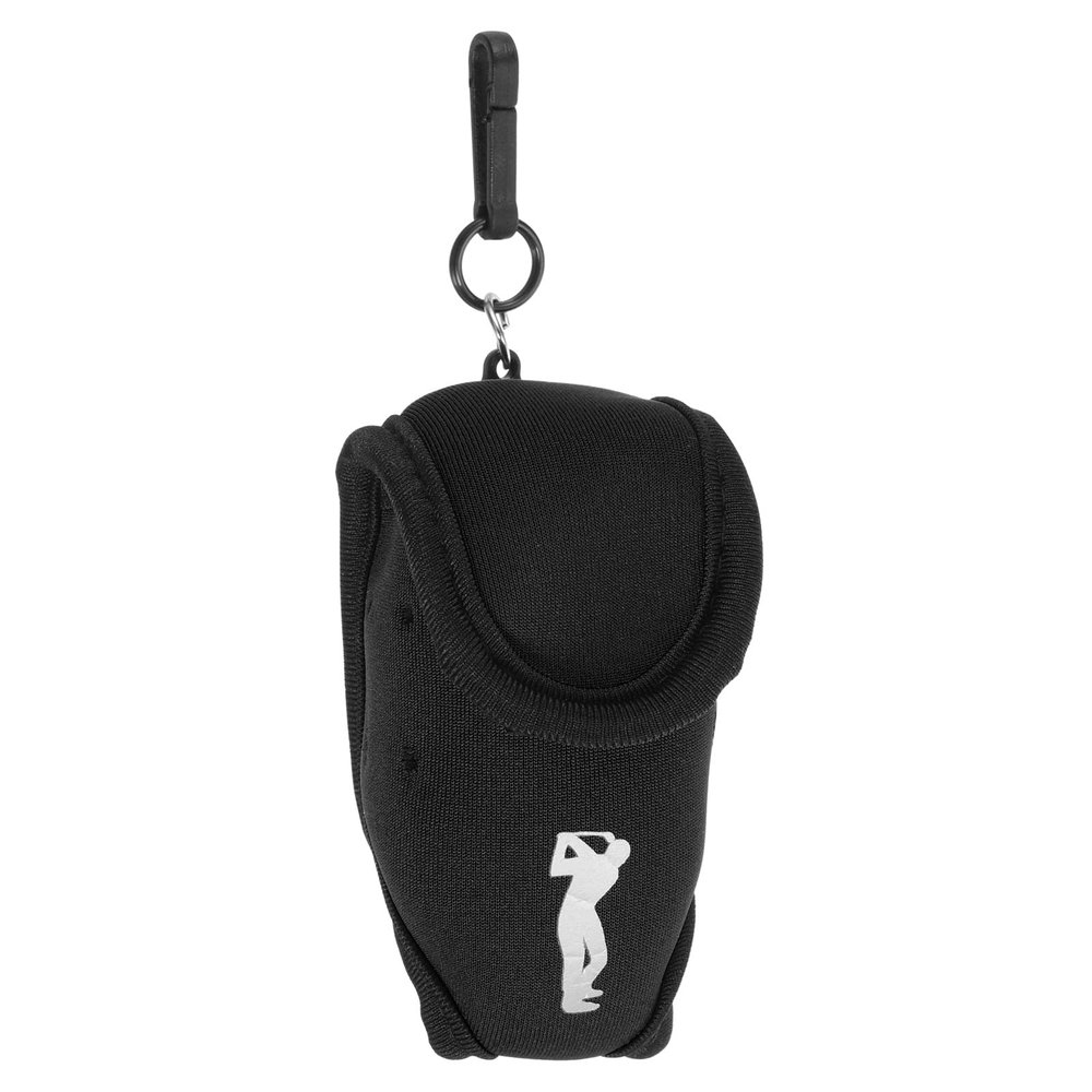 PATIKIL Golf Ball Waist Bag, Golf Ball Carry Pouch with Tee Holder, Buckle, Clip for Women Men Belt Golf Storage, Black