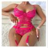 WOIFCX Sexy Lingerie Sexy Three-point Hollow Black Sexy Backless Lace Jumpsuit Female Role Performance Costume (Color : B, Size : Medium) view 2