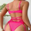 WOIFCX Sexy Lingerie Sexy Three-point Hollow Black Sexy Backless Lace Jumpsuit Female Role Performance Costume (Color : B, Size : Medium) view 4