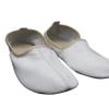 Akdam Women's Indoor Leather Slippers White and Beige Traditional Babouche House Shoes Moccasin Tawaf Shoes (us_footwear_size_system, adult, women, numeric, medium, numeric_10_point_5) view 1