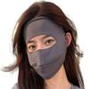 Face UV Face Covering UPF 50+ Women Sun Protection Face Mask Washable Reusable for Running Outdoors (A Grey,US,Alpha,Medium,Regular,Regular) view 1