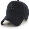 47 MLB Black/Black Clean Up Adjustable Hat Cap, Adult One Size (New York Yankees) view 1