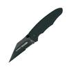 Blackhawk Be-Wharned Knife G10 Sideliner, Partial Serrated Blade Edge, BH15BW211BK view 1