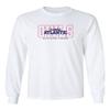 CornBorn Florida Atlantic Apparel Men - Long Sleeve FAU Owls Background - White - Medium view 1