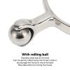 2 PCS Horse Spurs, Stainless Steel Spurs with Smooth Roller Ball, English Spur for Boots, Western Cowboy Spurs Equestrian Gear, Retro Spurs Saddlery Equipment view 3