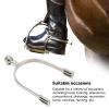 2 PCS Horse Spurs, Stainless Steel Spurs with Smooth Roller Ball, English Spur for Boots, Western Cowboy Spurs Equestrian Gear, Retro Spurs Saddlery Equipment view 4