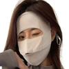 kiobrvhe Face UV Face Covering UPF 50+ Women Sun Protection Face Mask Washable Reusable for Running Outdoors (Light grey,US,Alpha,Medium,Regular,Regular) view 1
