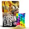 Rosin Bags for Extra Hand Grip | Pitching Rosin Bag for Baseball Tar | Tennis Rosin Powder | Dry Hands Pole Grip for Pole Dancing | Pine Rosin Powder for Bowling | 4 Oz Bag (Rainbow Cubes) view 1